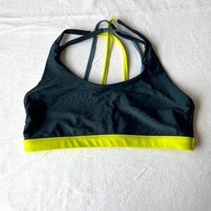 Sweaty Betty crisscross back colorblock sports bra